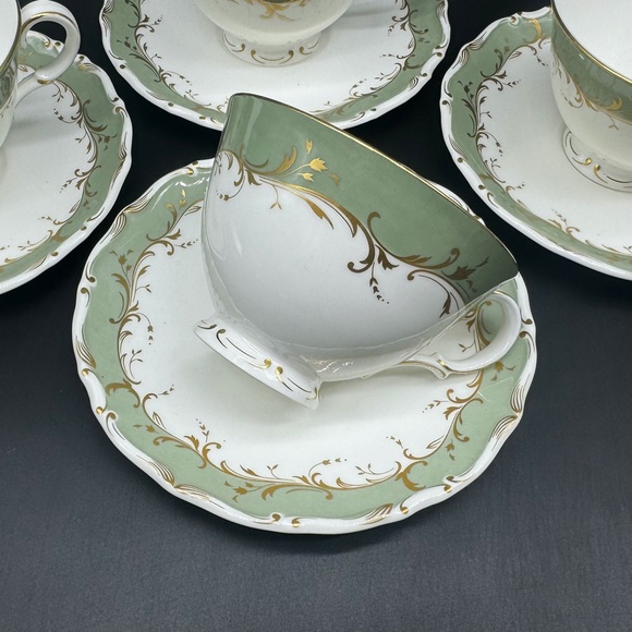 Royal Doulton Fontainebleau Tea Cup Saucer Sets(Set of 4) Bone China England - Picture 4 of 6